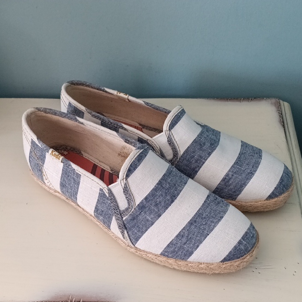 * Keds Champion Slip On Brenton Stripe Jute Shoes